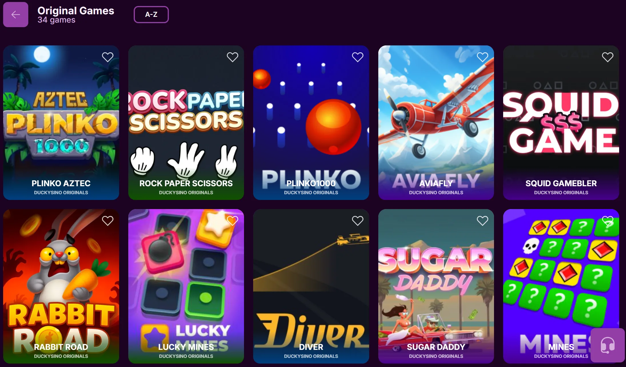 duckysino original games